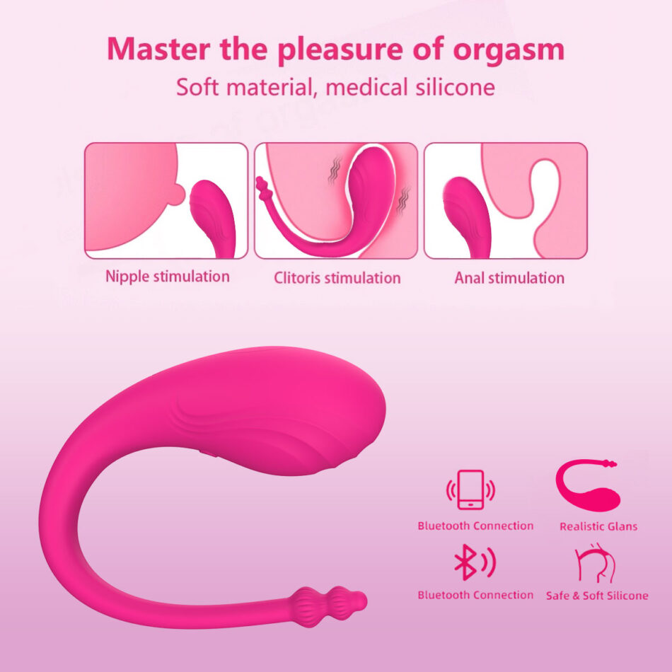 vibrador con control por app 9 modos – clítoris y punto g