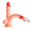 dildo realista con ventosa de 19 cm