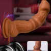 dildo realista grande con ventosa de 21,5 cm