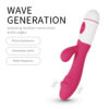 vibrador conejito punto g y clítoris con 10 frecuencias