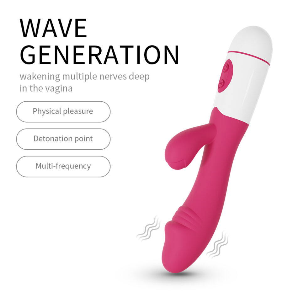 vibrador conejito punto g y clítoris con 10 frecuencias