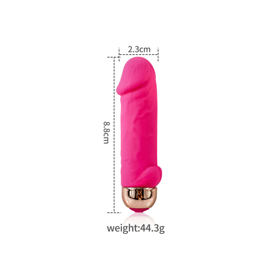 mini vibrador realista con 10 modos de vibración – usb recargable