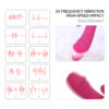 vibrador conejito punto g y clítoris con 10 frecuencias