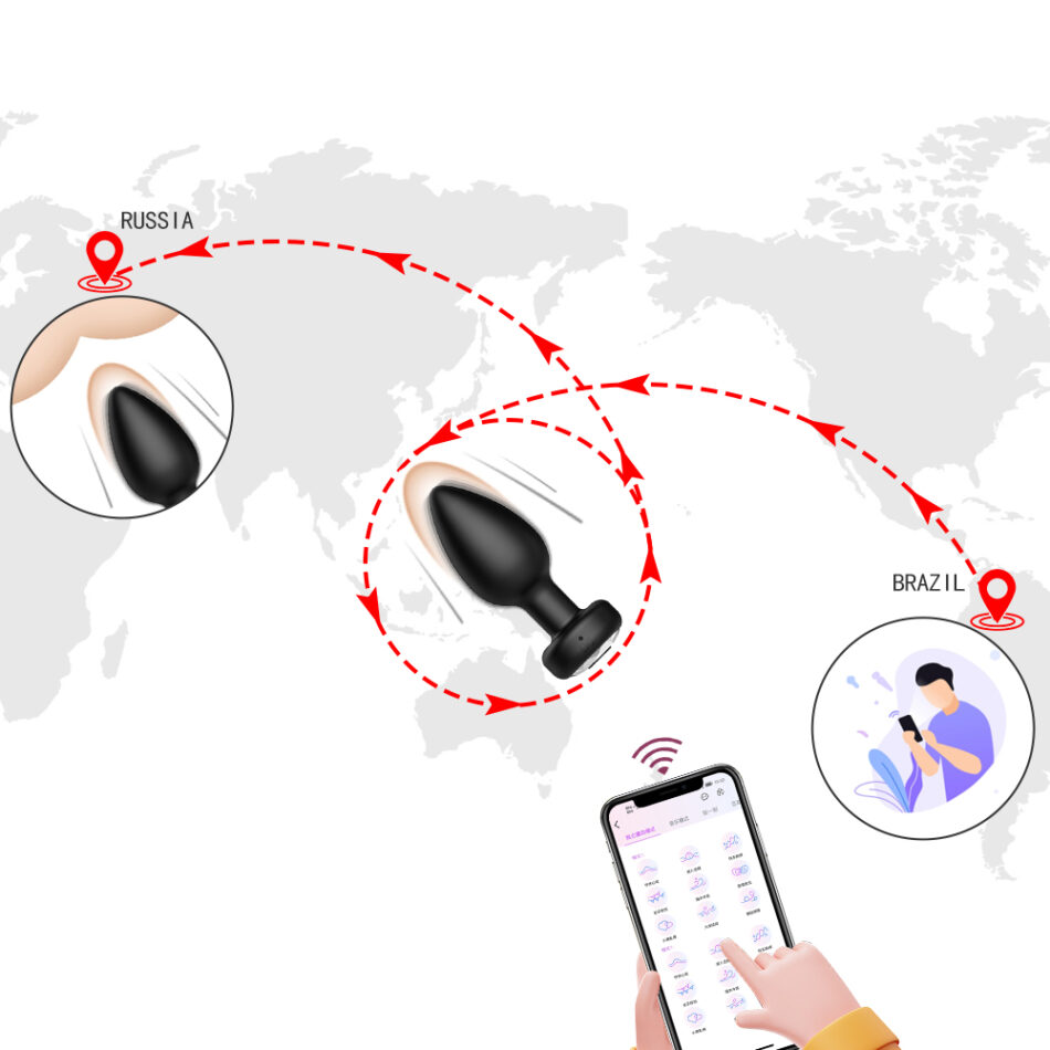 plug anal vibrador con control por app
