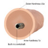 dildo realista de 19 cm con crankshaft interno y base de succión