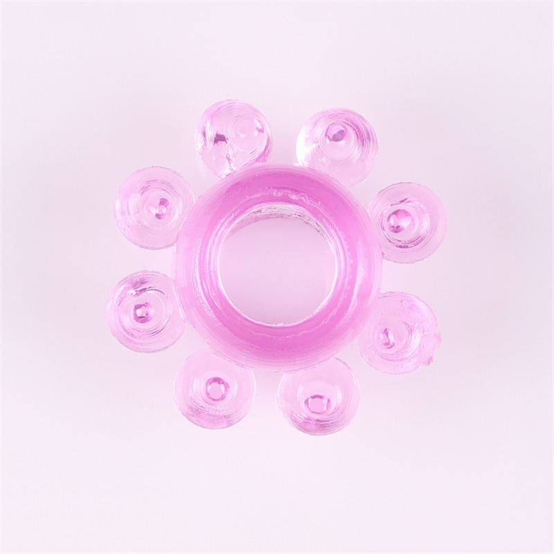 set de 5 anillos texturizados de silicona reutilizables