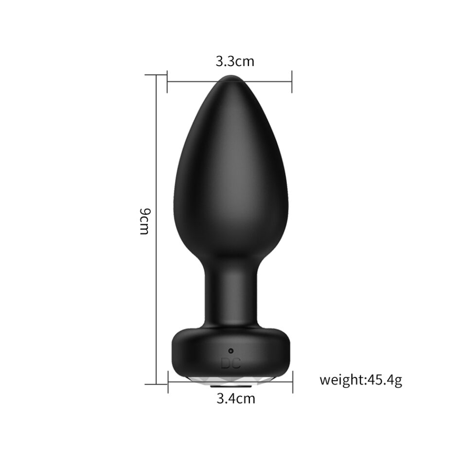 plug anal vibrador con control por app