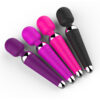 vibrador varita recargable con 16 modos