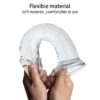 dildo realista con ventosa 19,5 cm – tamaño m