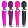 vibrador varita recargable con 16 modos