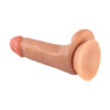 dildo realista con ventosa de 16 cm y testículos