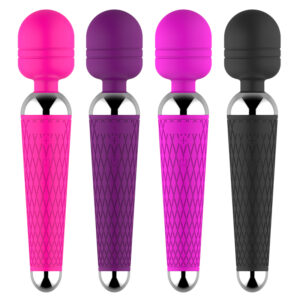 vibrador varita recargable con 16 modos
