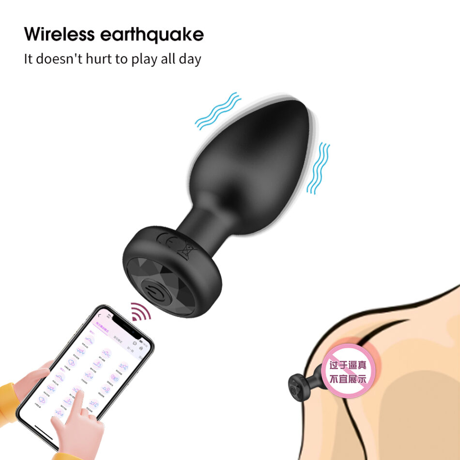 plug anal vibrador con control por app