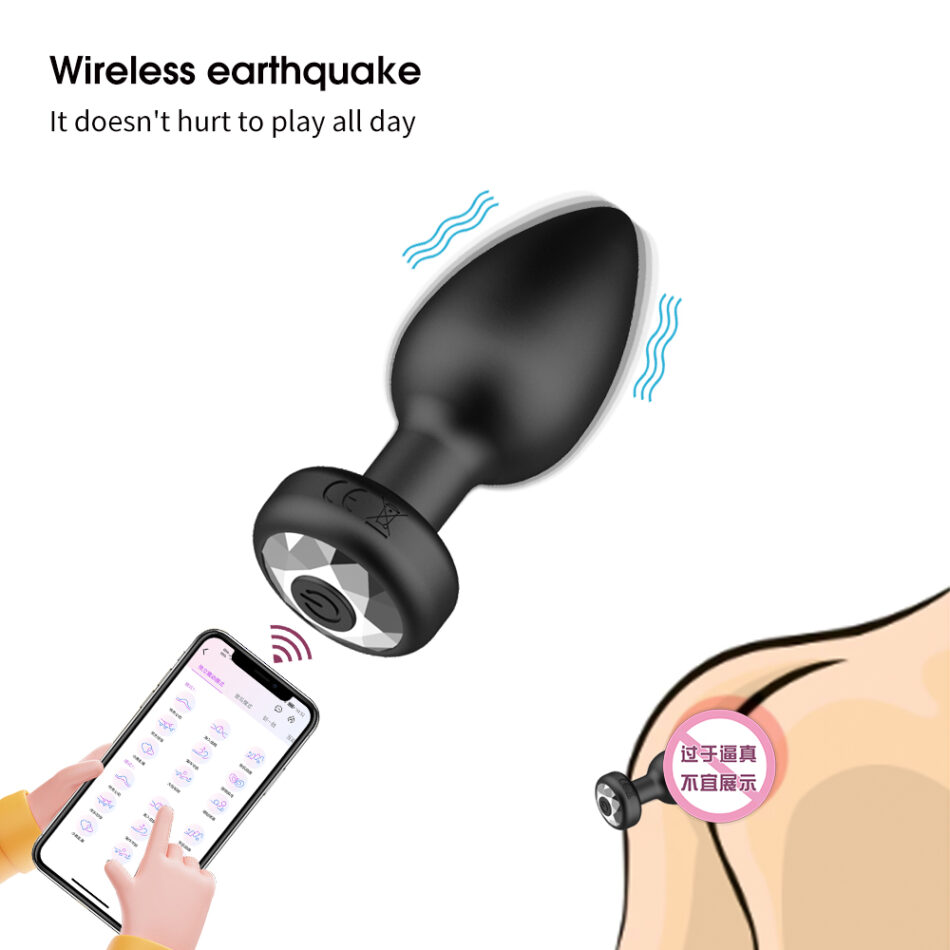 plug anal vibrador con control por app