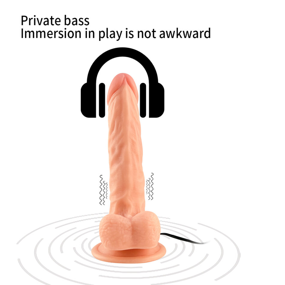 consolador realista vibrador con control remoto – 19 cm