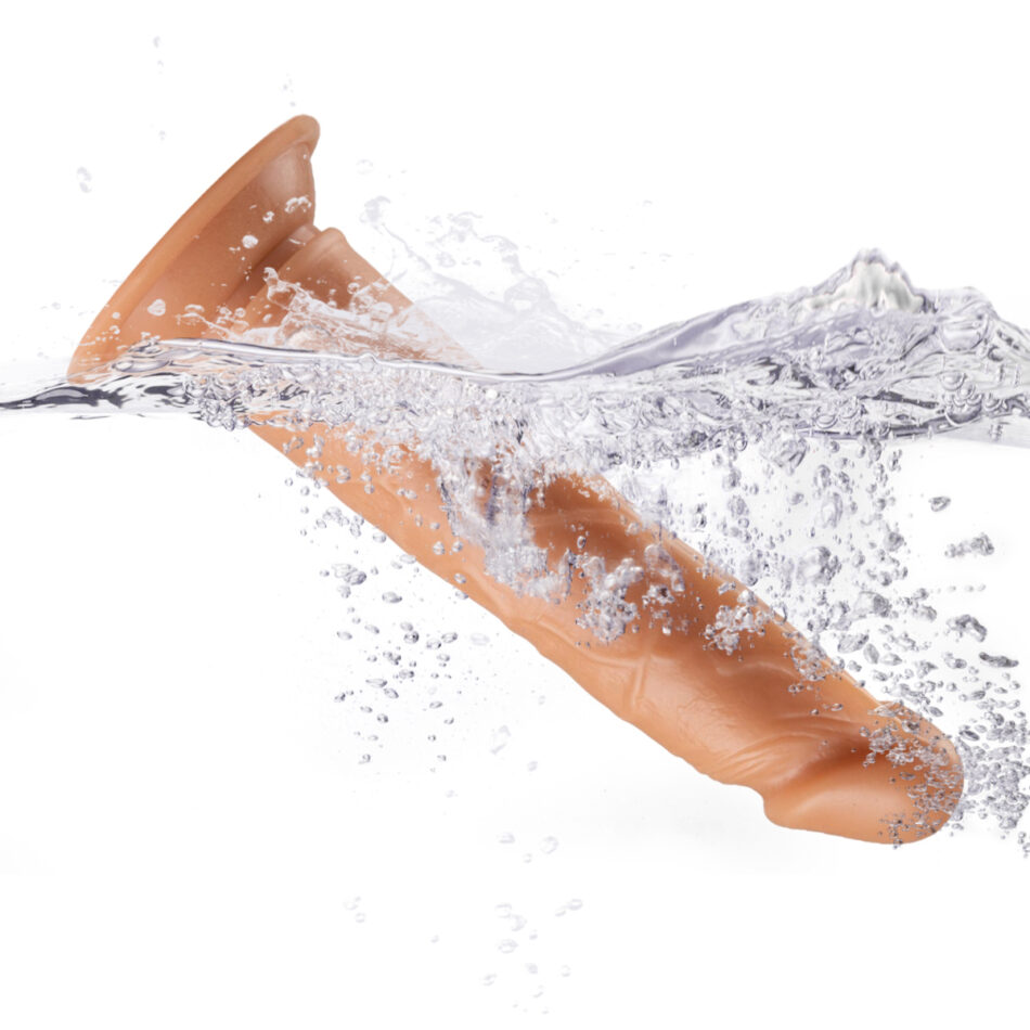 dildo realista con ventosa de 19 cm