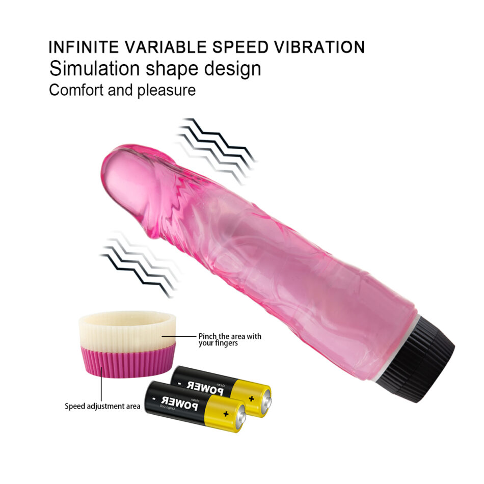 vibrador realista multivelocidad 19 cm