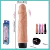 vibrador realista multivelocidad 19 cm
