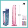 dildo realista con ventosa 19,5 cm – tamaño m