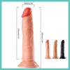 dildo realista con ventosa de 19 cm
