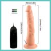 consolador realista vibrador con control remoto – 23 cm