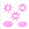 set de 5 anillos texturizados de silicona reutilizables
