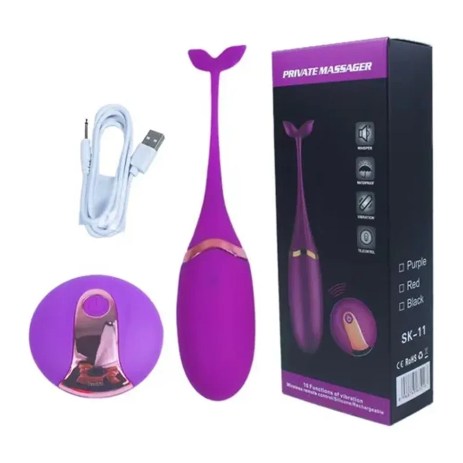 huevo vibrante inalámbrico con control remoto – 10 velocidades