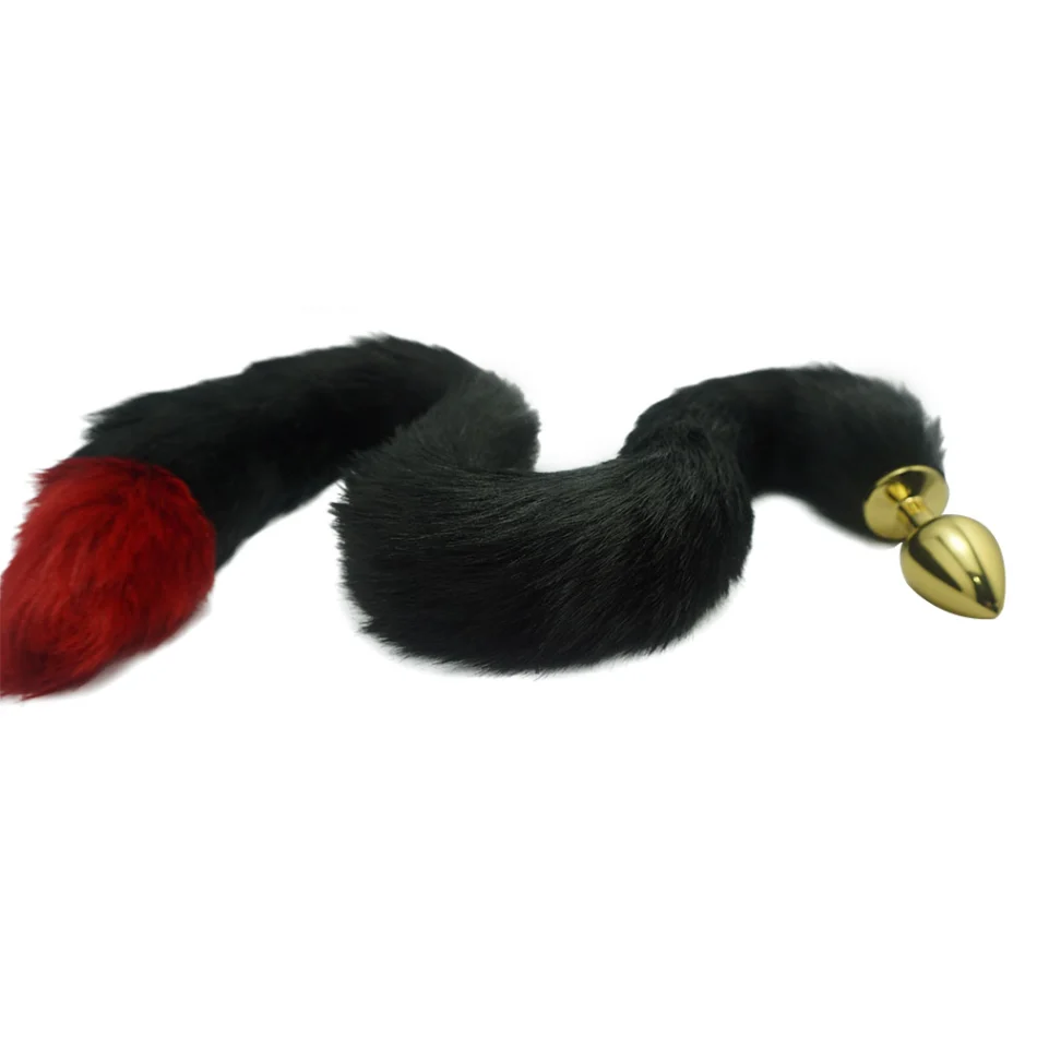 plug anal con cola de zorro de 78cm – cosplay y juego erótico