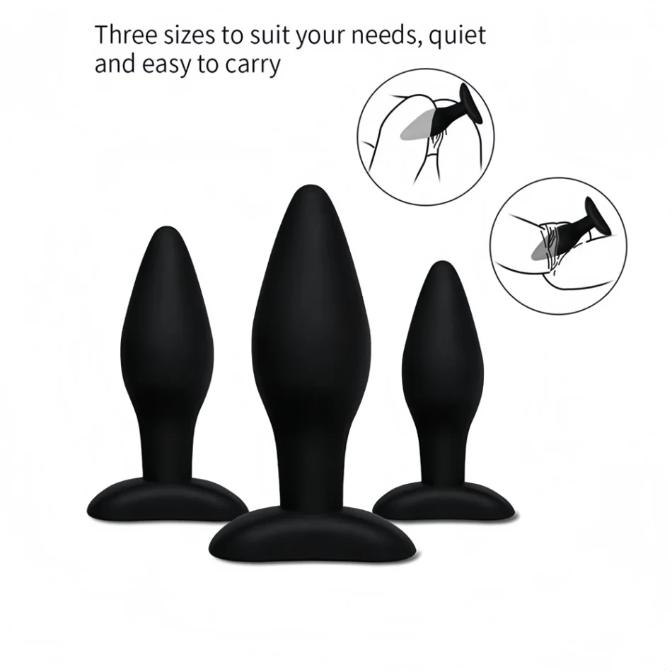 plug anal de silicona suave 8.5 x 1.8 cm – talla s