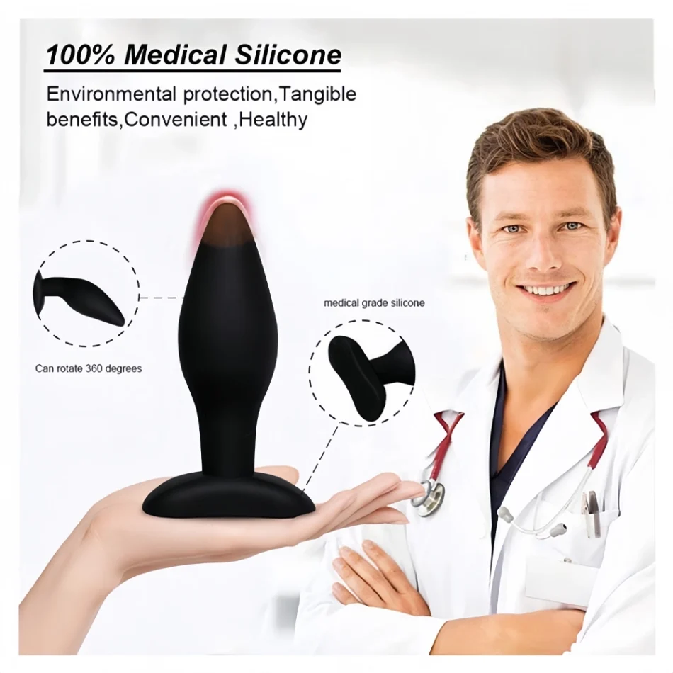 plug anal de silicona suave 8.5 x 1.8 cm – talla s