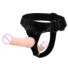 strap on doble dildo con arnés ajustable