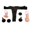 strap on doble dildo con arnés ajustable