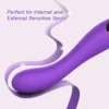 vibrador amir de silicona rosa con 16 modos