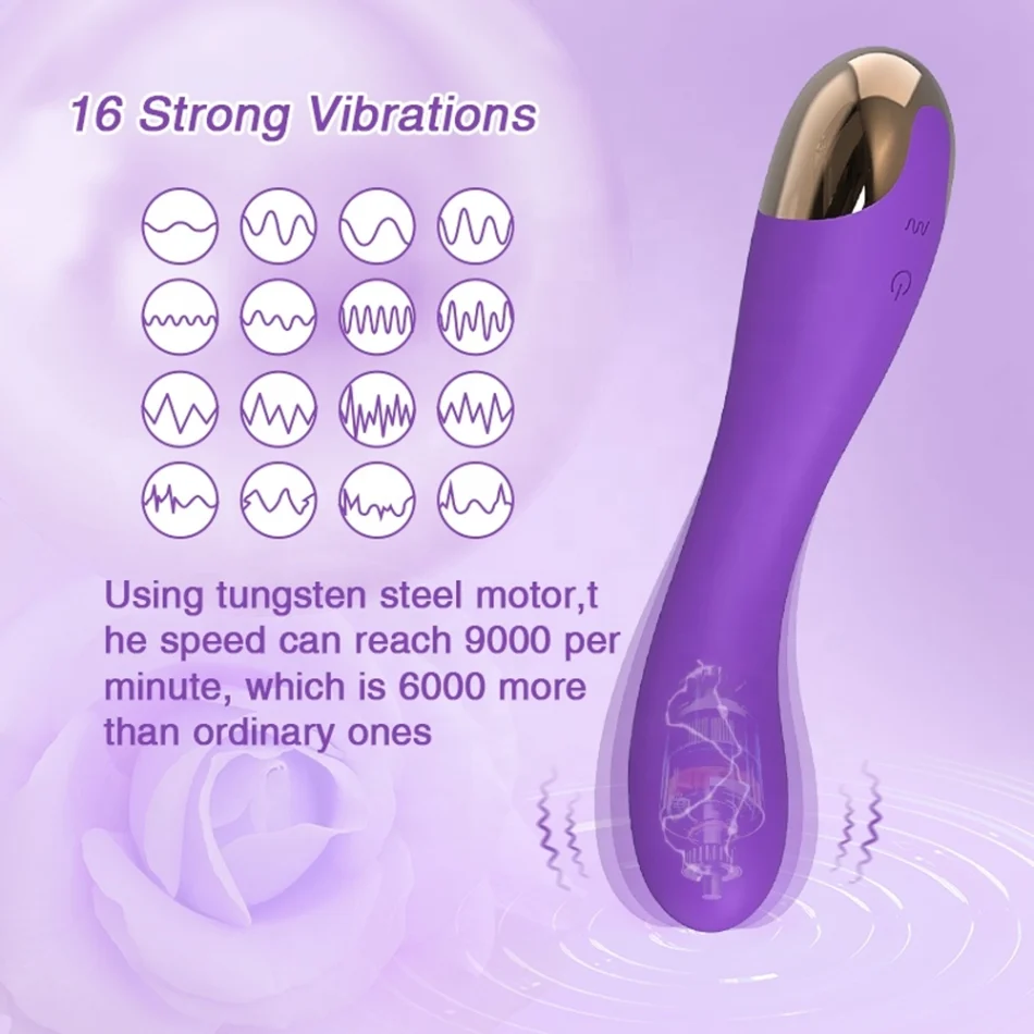 vibrador amir de silicona rosa con 16 modos