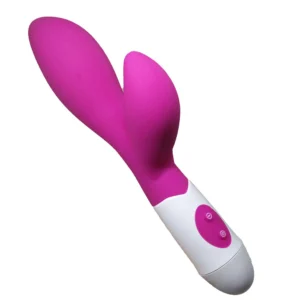 vibrador amir de silicona rosa con 16 modos