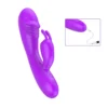 vibrador amir de silicona rosa con 16 modos