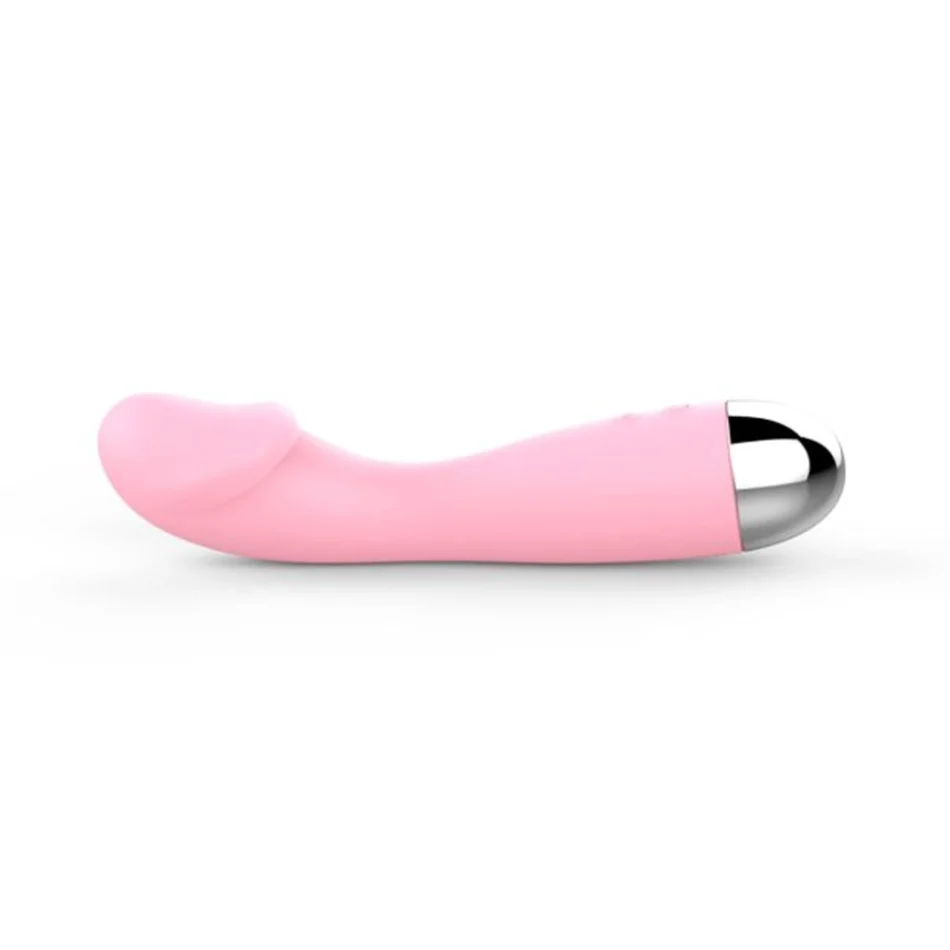 vibrador amir de silicona rosa con 16 modos