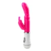 vibrador amir de silicona rosa con 16 modos