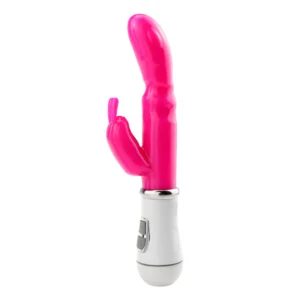 vibrador amir de silicona rosa con 16 modos