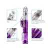 vibrador amir de silicona rosa con 16 modos
