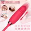 vibrador amir de silicona rosa con 16 modos