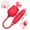 vibrador amir de silicona rosa con 16 modos