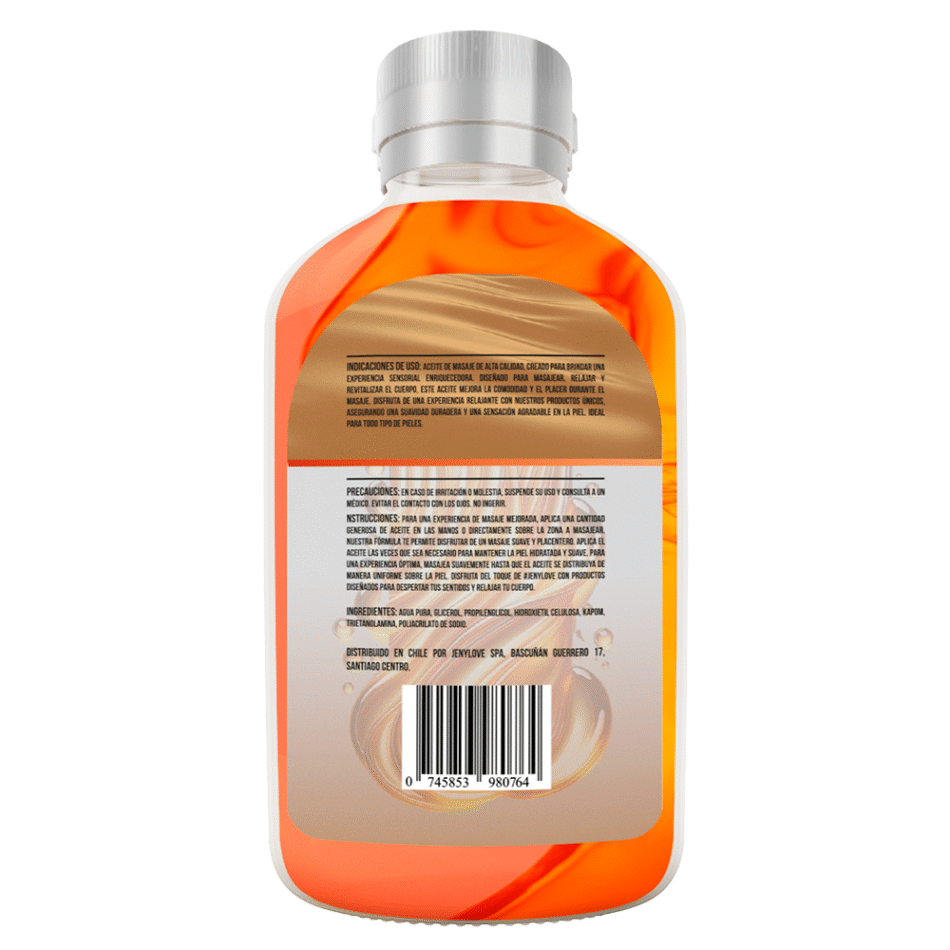 aceite de masajes Íntimo premium aroma a caramelo 130 ml