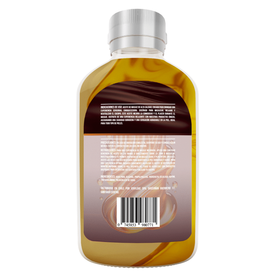 aceite de masajes Íntimo premium aroma a chocolate 130 ml