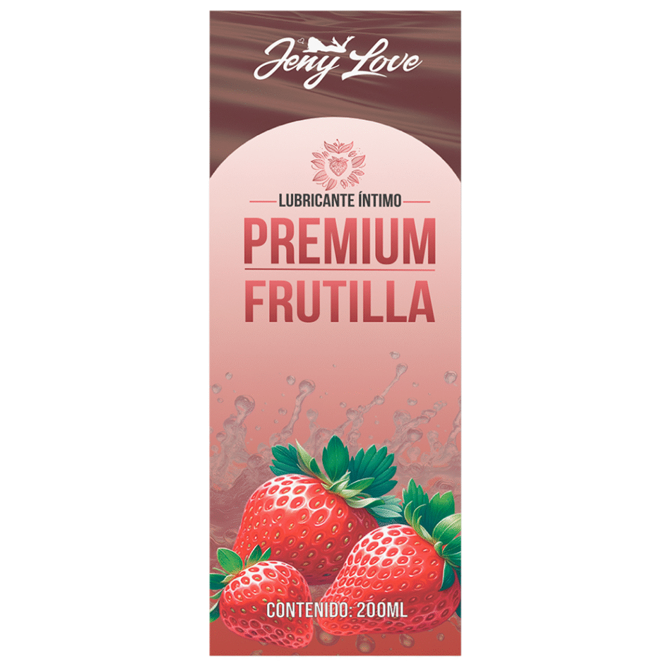 lubricante Íntimo premium aroma a frutilla 200 ml