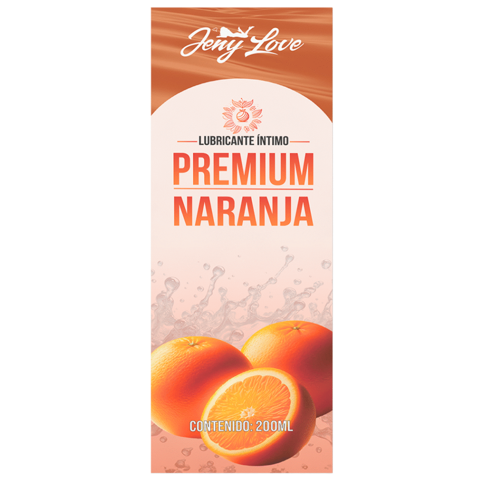 lubricante Íntimo premium aroma a naranja 200 ml