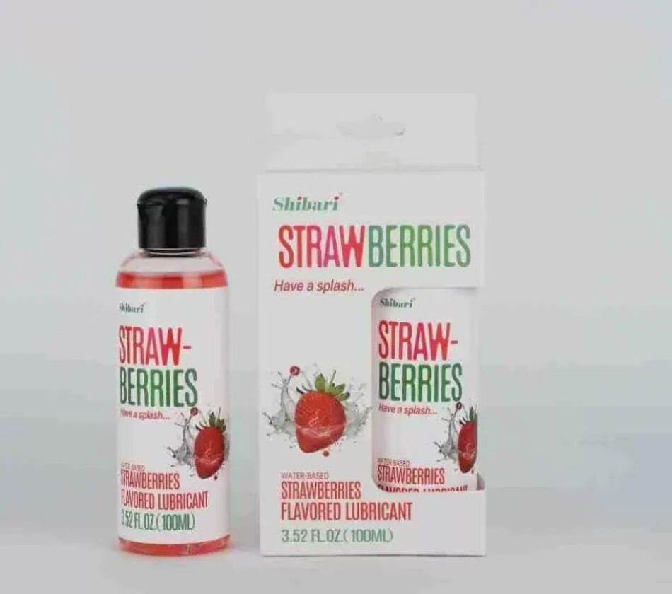 lubricante a base de agua aroma frutilla 100 ml anal y vaginal