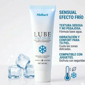 lubricante efecto frio excitante 90% organico 60 ml de aloe vera