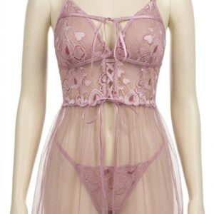 baby doll encaje rosado