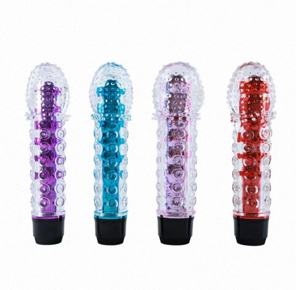 vibrador clásico texturizado multi color (modelo z00027b)